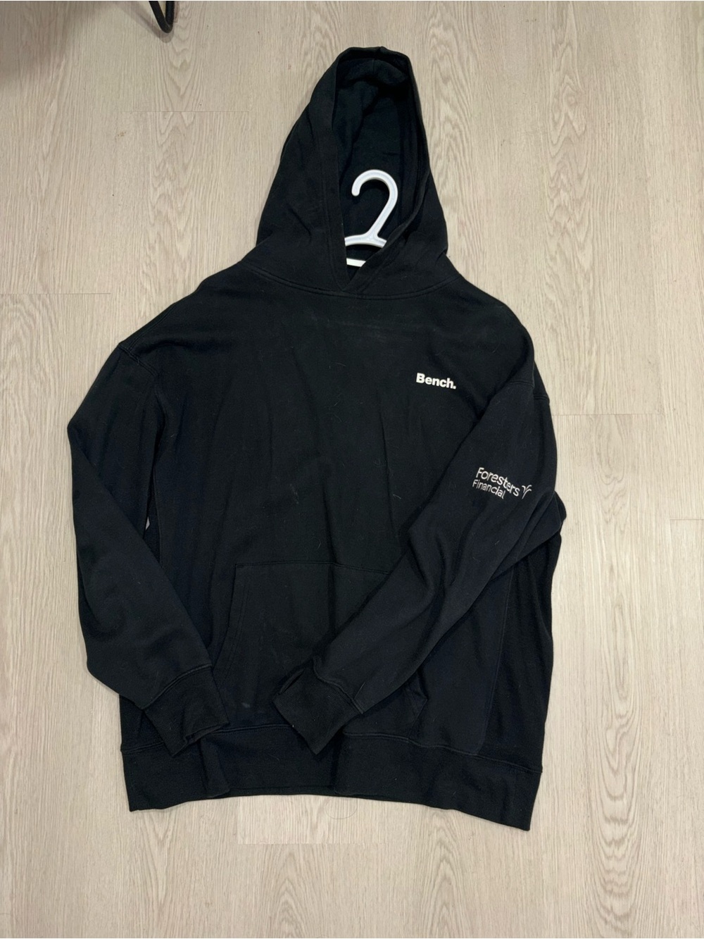 Bench Black Logo Hooded Sweatshirt